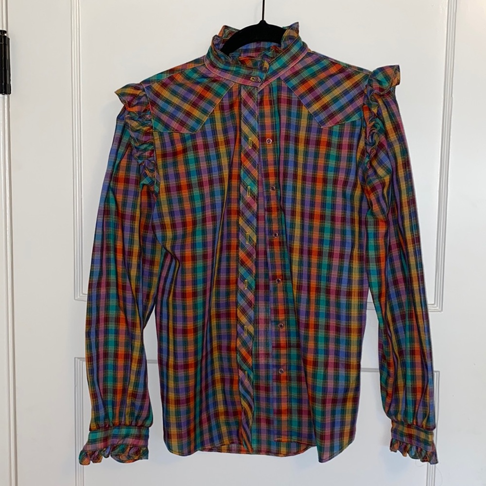 Colorful Vintage Button Up
